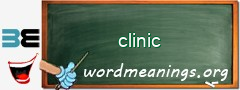 WordMeaning blackboard for clinic